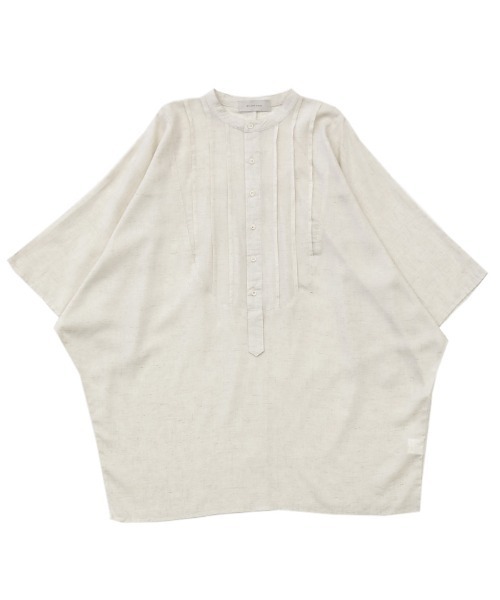 select MOCA(セレクトモカ)の「2021 SS リネンスタンドカラードルマンスリーブシャツ(前ヨークオーバーサイズブラウス)(シャツ/ブラウス・レディース・エメラルドブルー/カーキ/アイボリー・FREE)」の21枚目の写真