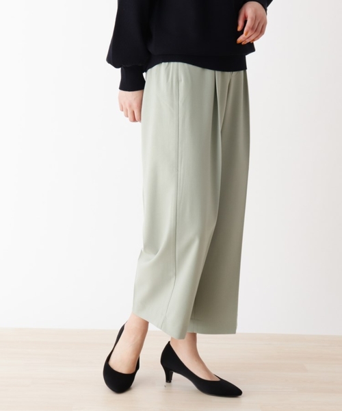 DRESKIP（ドレスキップ）の「◆センタープレスワイドパンツ（その他パンツ・レディース・ベージュ/ネイビー/レモンイエロー/グリーン系・02/03）」の13枚目の写真