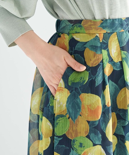 Ropeレモン柄プリントスカート スカート Rope Picnic ロペピクニック のファッション