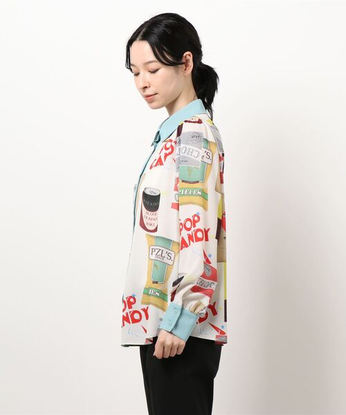 Cepica（セピカ）の「Cepicaオリジナルチャンキープリントブラウス（Tシャツ/カットソー・レディース・ブルー/その他・FREE）」の4枚目の写真