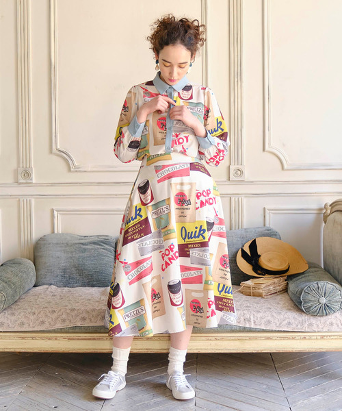 Cepica（セピカ）の「Cepicaオリジナルチャンキープリントブラウス（Tシャツ/カットソー・レディース・ブルー/その他・FREE）」の7枚目の写真