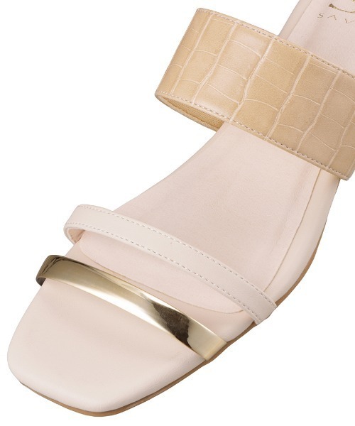 SAVOY（サボイ）の「【SAVOY】<2021SS>スクエアトゥサンダル（サンダル・レディース・ブラック/ブルー/アイボリー・L/LL/M/S）」の11枚目の写真