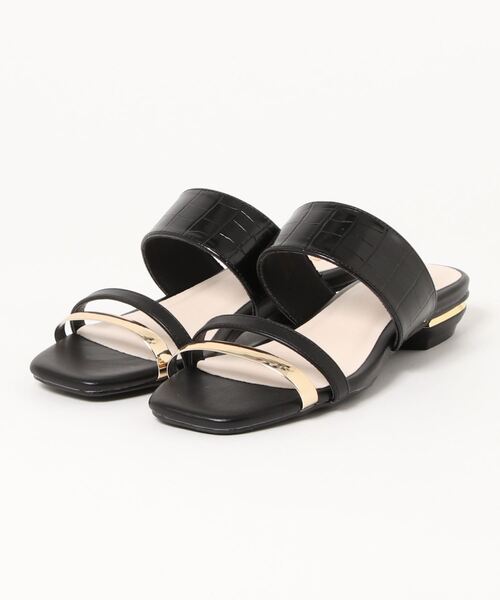 SAVOY（サボイ）の「【SAVOY】<2021SS>スクエアトゥサンダル（サンダル・レディース・ブラック/ブルー/アイボリー・L/LL/M/S）」の7枚目の写真