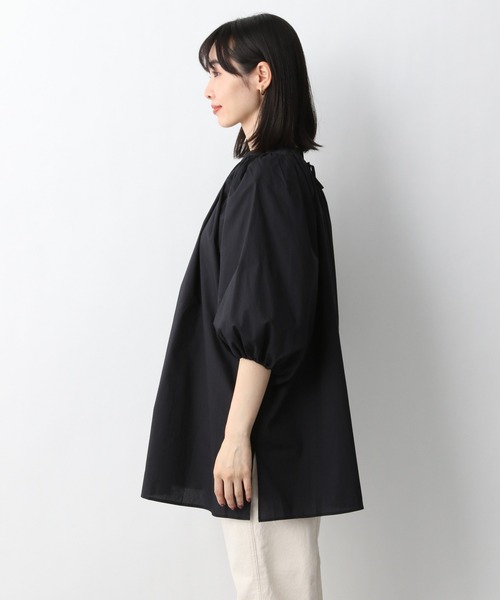 A part by（アパートバイ）の「Coフリルスキッパーチュニック 946943（シャツ/ブラウス・レディース・レッド/オフホワイト/ブルー系その他5/ブラック・FREE）」の14枚目の写真