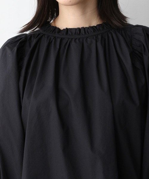 A part by（アパートバイ）の「Coフリルスキッパーチュニック 946943（シャツ/ブラウス・レディース・レッド/オフホワイト/ブルー系その他5/ブラック・FREE）」の22枚目の写真