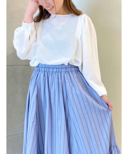 Te chichi(テチチ)の「肩タックブラウス(シャツ/ブラウス・レディース・オフホワイト/グレー/ネイビー・フリ-)」の1枚目の写真