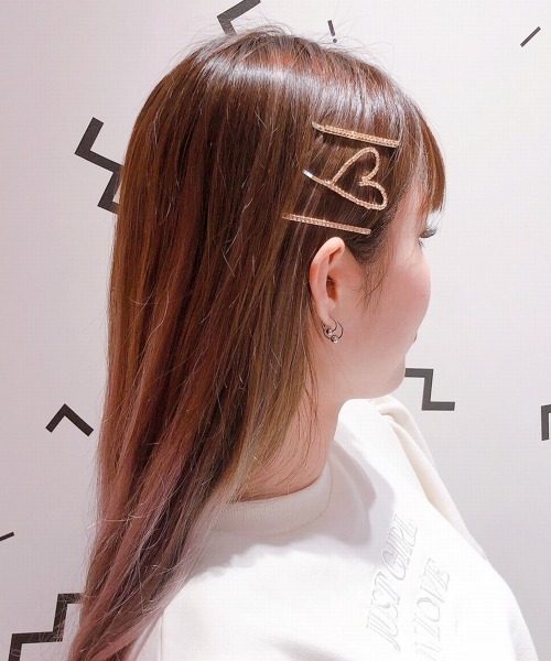 lilLilly（リルリリー）の「ハートストーンヘアピンセット（ヘアピン・レディース・ピンク/シルバー・FREE）」の5枚目の写真