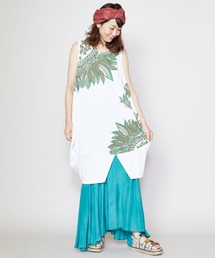 チャイハネ | 【チャイハネ】リゾートトライバルノースリーブワンピース(チュニック)