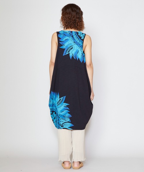 チャイハネ(チャイハネ)の「【チャイハネ】リゾートトライバルノースリーブワンピース(チュニック・レディース・ベージュ/ホワイト/ブラック/グリーン・FREE)」の22枚目の写真