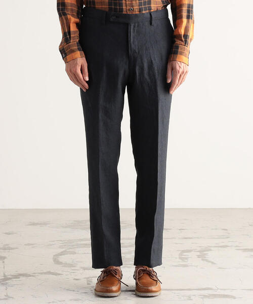 TOMORROWLAND （トゥモローランド）の「リネンシャンブレー ノープリーツイージーパンツ（その他パンツ・メンズ・チャコールグレー/ダークブルー/ライトグリーン/ブラウン・S/M/L/XS）」の9枚目の写真