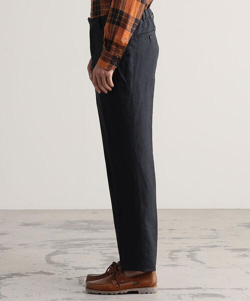 TOMORROWLAND （トゥモローランド）の「リネンシャンブレー ノープリーツイージーパンツ（その他パンツ・メンズ・チャコールグレー/ダークブルー/ライトグリーン/ブラウン・S/M/L/XS）」の10枚目の写真
