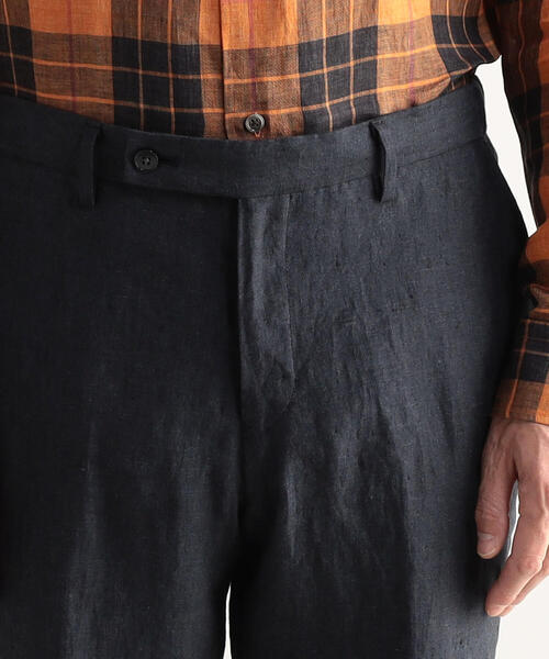 TOMORROWLAND （トゥモローランド）の「リネンシャンブレー ノープリーツイージーパンツ（その他パンツ・メンズ・チャコールグレー/ダークブルー/ライトグリーン/ブラウン・S/M/L/XS）」の12枚目の写真