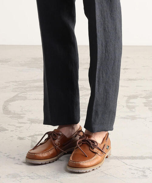 TOMORROWLAND （トゥモローランド）の「リネンシャンブレー ノープリーツイージーパンツ（その他パンツ・メンズ・チャコールグレー/ダークブルー/ライトグリーン/ブラウン・S/M/L/XS）」の15枚目の写真