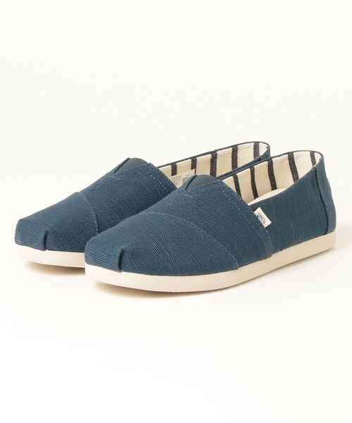 Toms トムス の マジョリカ ブルー ヘリテージ キャンバス メンズ アルパルガータ 3 0 スリッポン Wear Toms トムス の マジョリカ ブルー ヘリテージ キャンバス メンズ アルパルガータ 3 0 スリッポン Wear