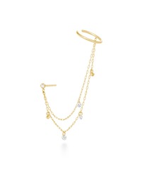 AHKAH | ビンドゥサリーイヤーカフ　ピアス(ピアス（片耳用）)