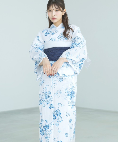 Dita（ディータ）の「1人で着られる浴衣5点セット 和歌山染工日本染め（ゆかた・しわへこ帯・下駄・着付け本・腰ひも）【K】（浴衣・レディース・その他1/その他2/その他3/その他4/その他7/その他8/その他5/その他6/その他9/その他10/その他15/その他16/その他13/その他14/その他11/その他12・FREE）」の15枚目の写真