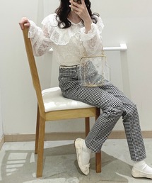 WEGO | WEGO/ギンガムチェックスリムテーパードパンツ(スラックス)