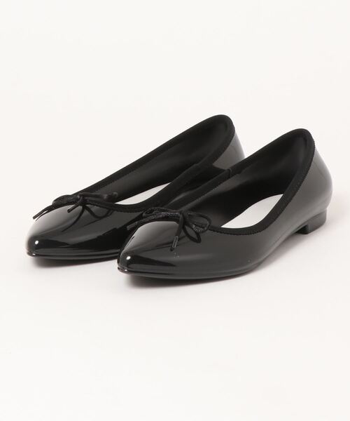 FREE FISH（フリーフィッシュ）の「FREE FISH (フリーフィッシュ) /ポインテットトゥレインパンプス（レインシューズ・レディース・ブラック/ネイビー/シャンパン・38/39/36/37）」の6枚目の写真