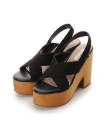 REDYAZEL | フェイクスエードウッドソールサンダル(サンダル)