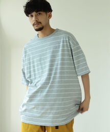 BEAMS / リバーシブル ボーダー リンガー Tシャツ