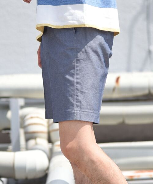 SHIPS(シップス)の「SHIPS: COOLMAX(R) ストレッチ オックスフォード ノープリーツ ショートパンツ(チノパンツ・メンズ・コバルトブルー/ライトグレー/ベージュ/チャコールグレー/ネイビー/ホワイト・29inch/30inch/34/33inch/31inch/32inch)」の15枚目の写真