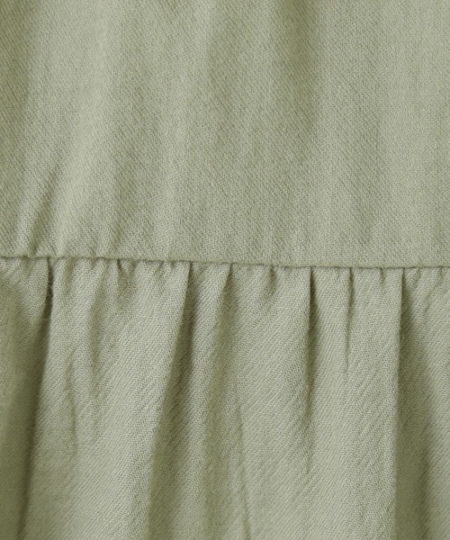 libelle more(リベル モア)の「コットンガーゼ ティアードチュニック(Tシャツ/カットソー・レディース・カーキ/オフホワイト/ブラウン/ブラック・M/L)」の22枚目の写真