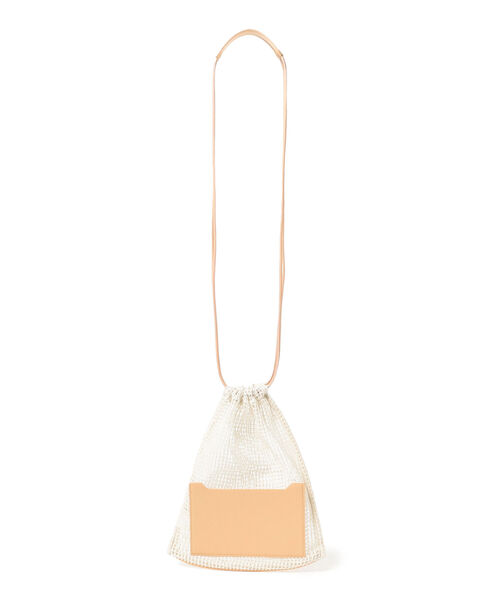 Ray BEAMS（レイビームス）の「CONTROL FREAK / メッシュ ドロスト バッグ（ショルダーバッグ・レディース・オリーブ/オフホワイト・ONE SIZE）」の2枚目の写真