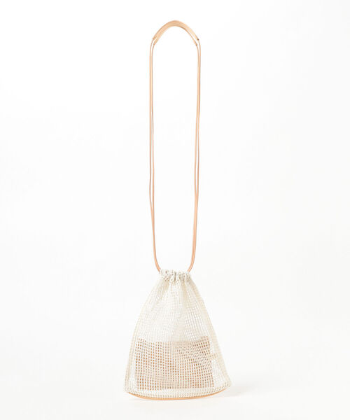 Ray BEAMS（レイビームス）の「CONTROL FREAK / メッシュ ドロスト バッグ（ショルダーバッグ・レディース・オリーブ/オフホワイト・ONE SIZE）」の4枚目の写真