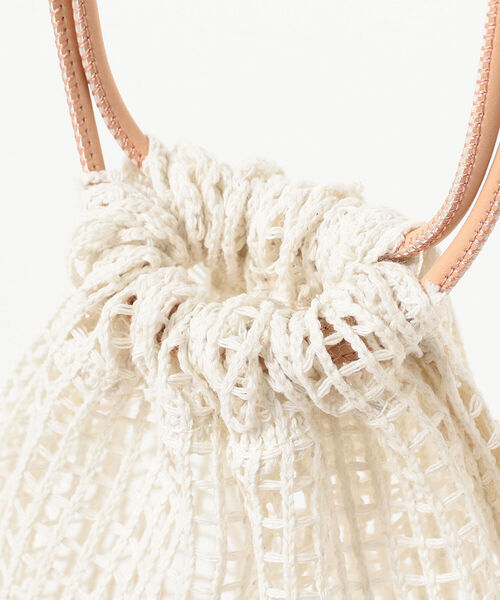 Ray BEAMS（レイビームス）の「CONTROL FREAK / メッシュ ドロスト バッグ（ショルダーバッグ・レディース・オリーブ/オフホワイト・ONE SIZE）」の6枚目の写真