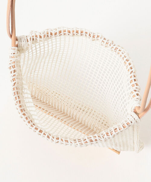 Ray BEAMS（レイビームス）の「CONTROL FREAK / メッシュ ドロスト バッグ（ショルダーバッグ・レディース・オリーブ/オフホワイト・ONE SIZE）」の10枚目の写真