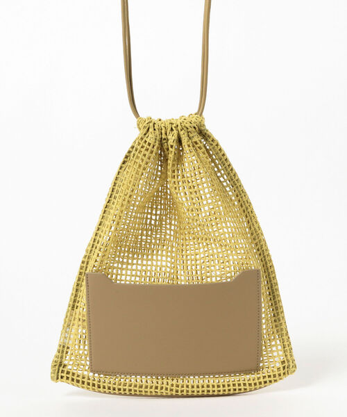 Ray BEAMS（レイビームス）の「CONTROL FREAK / メッシュ ドロスト バッグ（ショルダーバッグ・レディース・オリーブ/オフホワイト・ONE SIZE）」の13枚目の写真