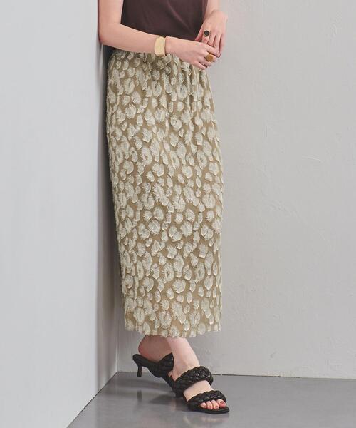 UNITED ARROWS（ユナイテッドアローズ）の「UBC LEO CUT/JQ タイトスカート（スカート・レディース・ベージュ/ブラック・38/36）」の3枚目の写真