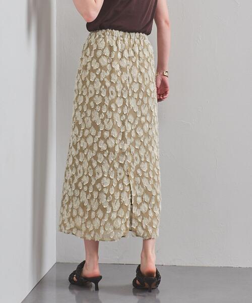 UNITED ARROWS（ユナイテッドアローズ）の「UBC LEO CUT/JQ タイトスカート（スカート・レディース・ベージュ/ブラック・38/36）」の4枚目の写真