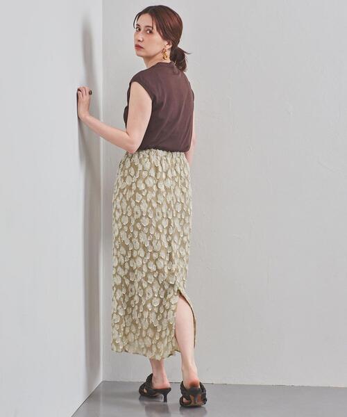 UNITED ARROWS（ユナイテッドアローズ）の「UBC LEO CUT/JQ タイトスカート（スカート・レディース・ベージュ/ブラック・38/36）」の6枚目の写真