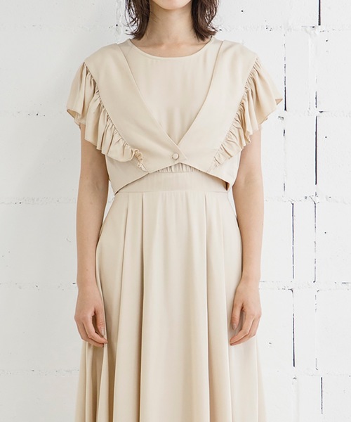 Emma Taylor（エマテイラー）の「ボレロ付き2WAYレイヤードフレアワンピース（ワンピース・レディース・ブラック/グリーン/アイボリー・FREE）」の18枚目の写真