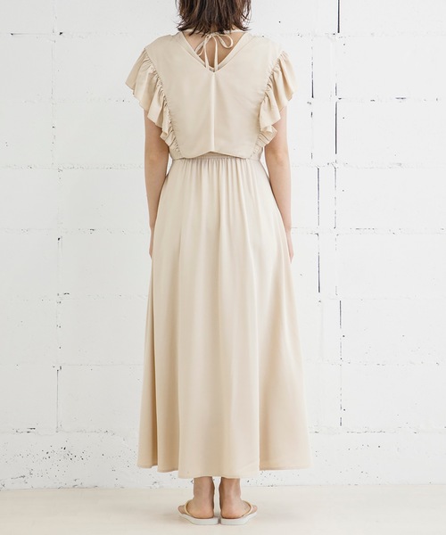 Emma Taylor（エマテイラー）の「ボレロ付き2WAYレイヤードフレアワンピース（ワンピース・レディース・ブラック/グリーン/アイボリー・FREE）」の9枚目の写真