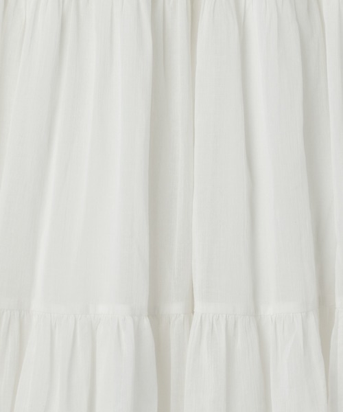 Heather（ヘザー）の「アソートティアードロングスカート　956536（スカート・レディース・アイボリー/ホワイト/ブラック/グレー/ホワイト系その他・FREE）」の14枚目の写真