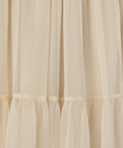 Heather（ヘザー）の「アソートティアードロングスカート　956536（スカート・レディース・アイボリー/ホワイト/ブラック/グレー/ホワイト系その他・FREE）」の15枚目の写真