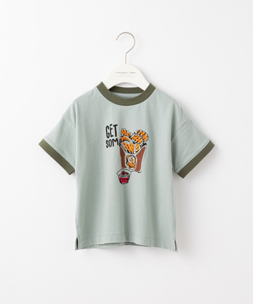CIAOPANIC TYPY(チャオパニックティピー)の「【KIDS】foodリンガーTee(Tシャツ/カットソー・キッズ・ベージュ/オフホワイト/サックスブルー・SMALL/MEDIUM/LARGE/X-LARGE/XX-LARGE)」の18枚目の写真
