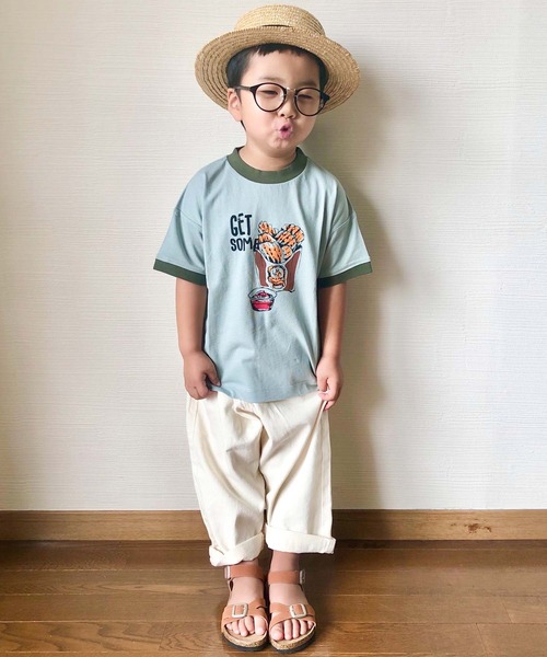 CIAOPANIC TYPY(チャオパニックティピー)の「【KIDS】foodリンガーTee(Tシャツ/カットソー・キッズ・ベージュ/オフホワイト/サックスブルー・SMALL/MEDIUM/LARGE/X-LARGE/XX-LARGE)」の15枚目の写真