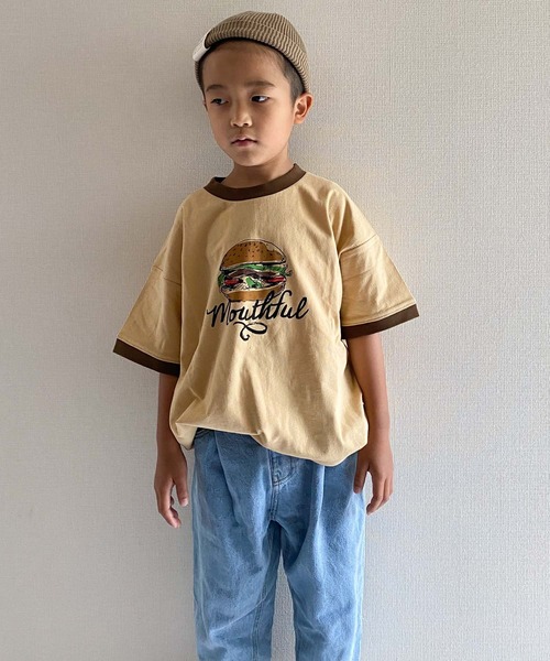 CIAOPANIC TYPY(チャオパニックティピー)の「【KIDS】foodリンガーTee(Tシャツ/カットソー・キッズ・ベージュ/オフホワイト/サックスブルー・SMALL/MEDIUM/LARGE/X-LARGE/XX-LARGE)」の22枚目の写真
