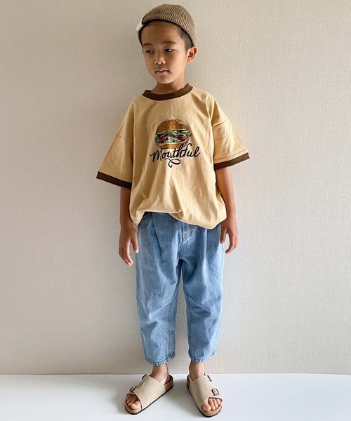 CIAOPANIC TYPY(チャオパニックティピー)の「【KIDS】foodリンガーTee(Tシャツ/カットソー・キッズ・ベージュ/オフホワイト/サックスブルー・SMALL/MEDIUM/LARGE/X-LARGE/XX-LARGE)」の11枚目の写真