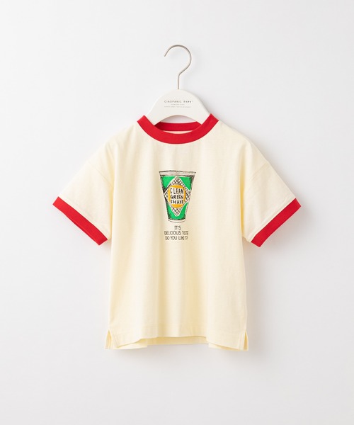 CIAOPANIC TYPY(チャオパニックティピー)の「【KIDS】foodリンガーTee(Tシャツ/カットソー・キッズ・ベージュ/オフホワイト/サックスブルー・SMALL/MEDIUM/LARGE/X-LARGE/XX-LARGE)」の21枚目の写真