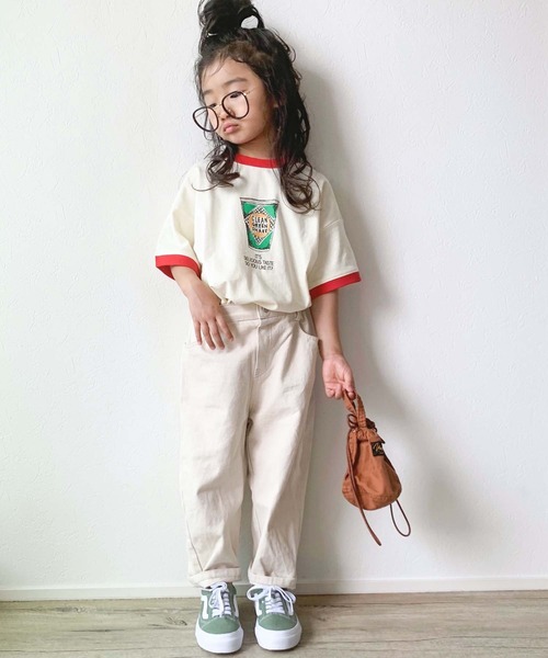 CIAOPANIC TYPY(チャオパニックティピー)の「【KIDS】foodリンガーTee(Tシャツ/カットソー・キッズ・ベージュ/オフホワイト/サックスブルー・SMALL/MEDIUM/LARGE/X-LARGE/XX-LARGE)」の20枚目の写真