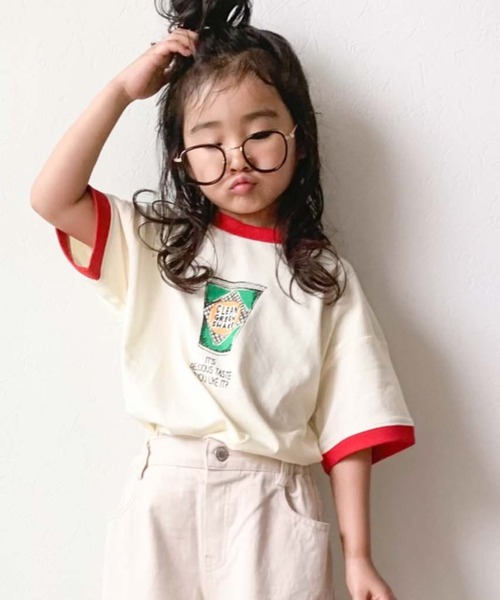 CIAOPANIC TYPY(チャオパニックティピー)の「【KIDS】foodリンガーTee(Tシャツ/カットソー・キッズ・ベージュ/オフホワイト/サックスブルー・SMALL/MEDIUM/LARGE/X-LARGE/XX-LARGE)」の19枚目の写真