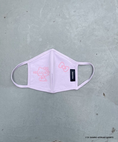 FIG&VIPER（フィグアンドバイパー）の「ハローキティフェイスマスク（マスク・レディース・ホワイト/ブラック/ライトパープル・FREE）」の3枚目の写真