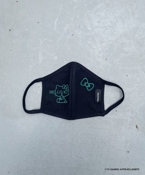 FIG&VIPER（フィグアンドバイパー）の「ハローキティフェイスマスク（マスク・レディース・ホワイト/ブラック/ライトパープル・FREE）」の2枚目の写真