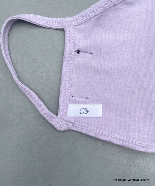 FIG&VIPER（フィグアンドバイパー）の「ハローキティフェイスマスク（マスク・レディース・ホワイト/ブラック/ライトパープル・FREE）」の12枚目の写真