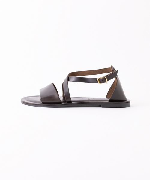 CORSO ROMA,9(コルソローマ)の「【CORSO ROMA 9/コルソローマノーヴェ】 クロスサンダル(サンダル・レディース・ダークブラウン/ブラック・39/37/38/36)」の9枚目の写真