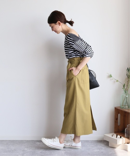 SLOBE IENA(スローブイエナ)の「パッチワークボーダープルオーバー【手洗い可能】◆(Tシャツ/カットソー・レディース・ブラック系その他/ブルー系その他・FREE)」の18枚目の写真